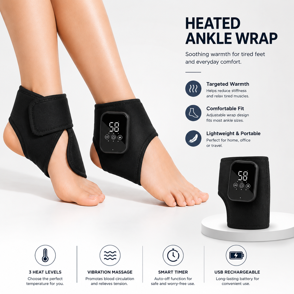 Heated Foot & Ankle Compression Massager