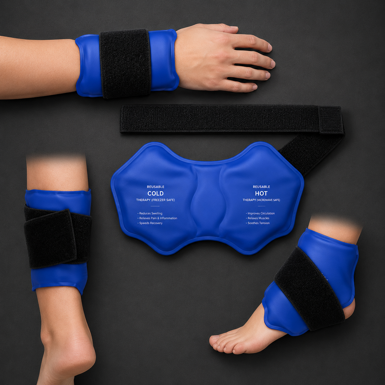 Hot & Cold Ankle Compression Ice Pack