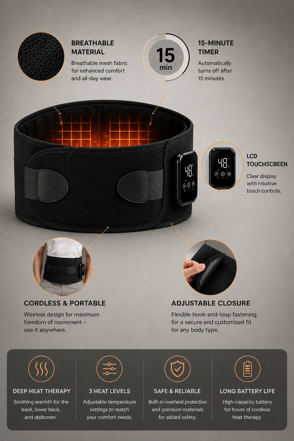 Electric Heating  Massager