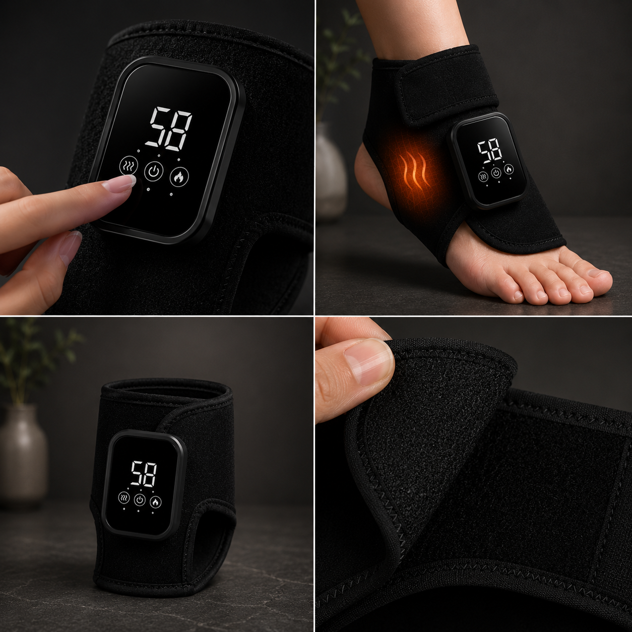 Heated Foot & Ankle Compression Massager