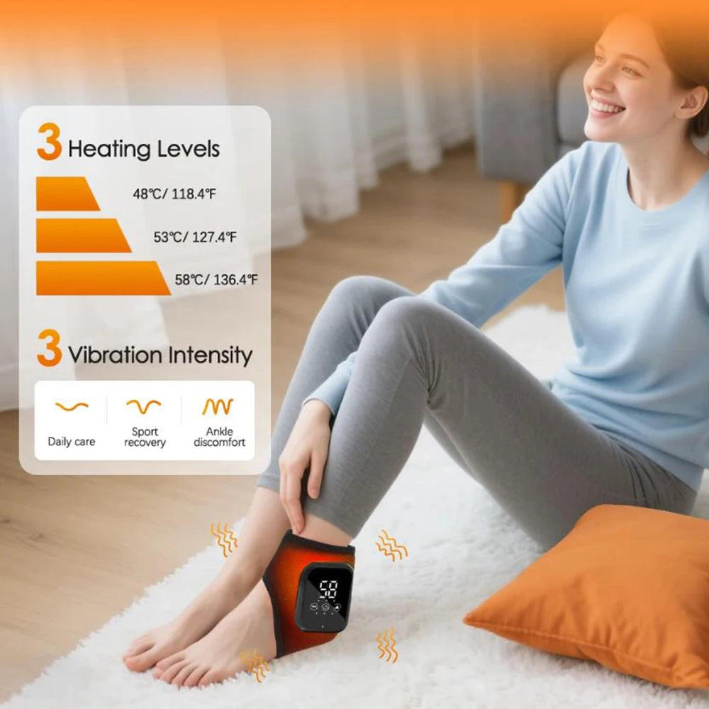 Heated Foot & Ankle Compression Massager